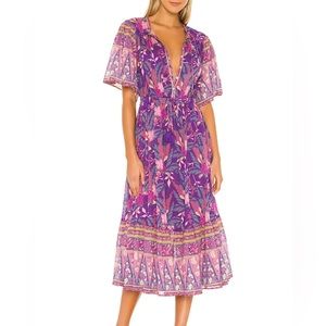 Spell & the Gypsy Midi Dress in Wisteria purple
